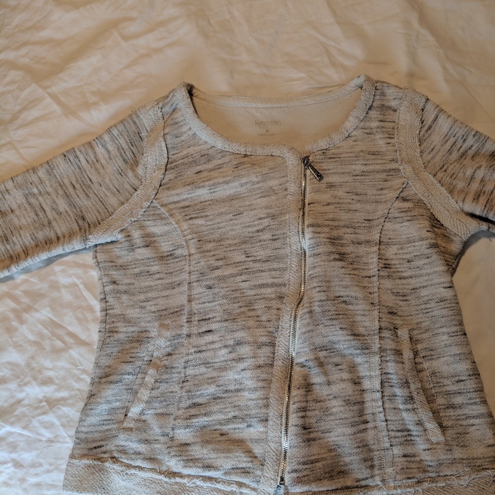 Grey Calvin Klein zip sweater